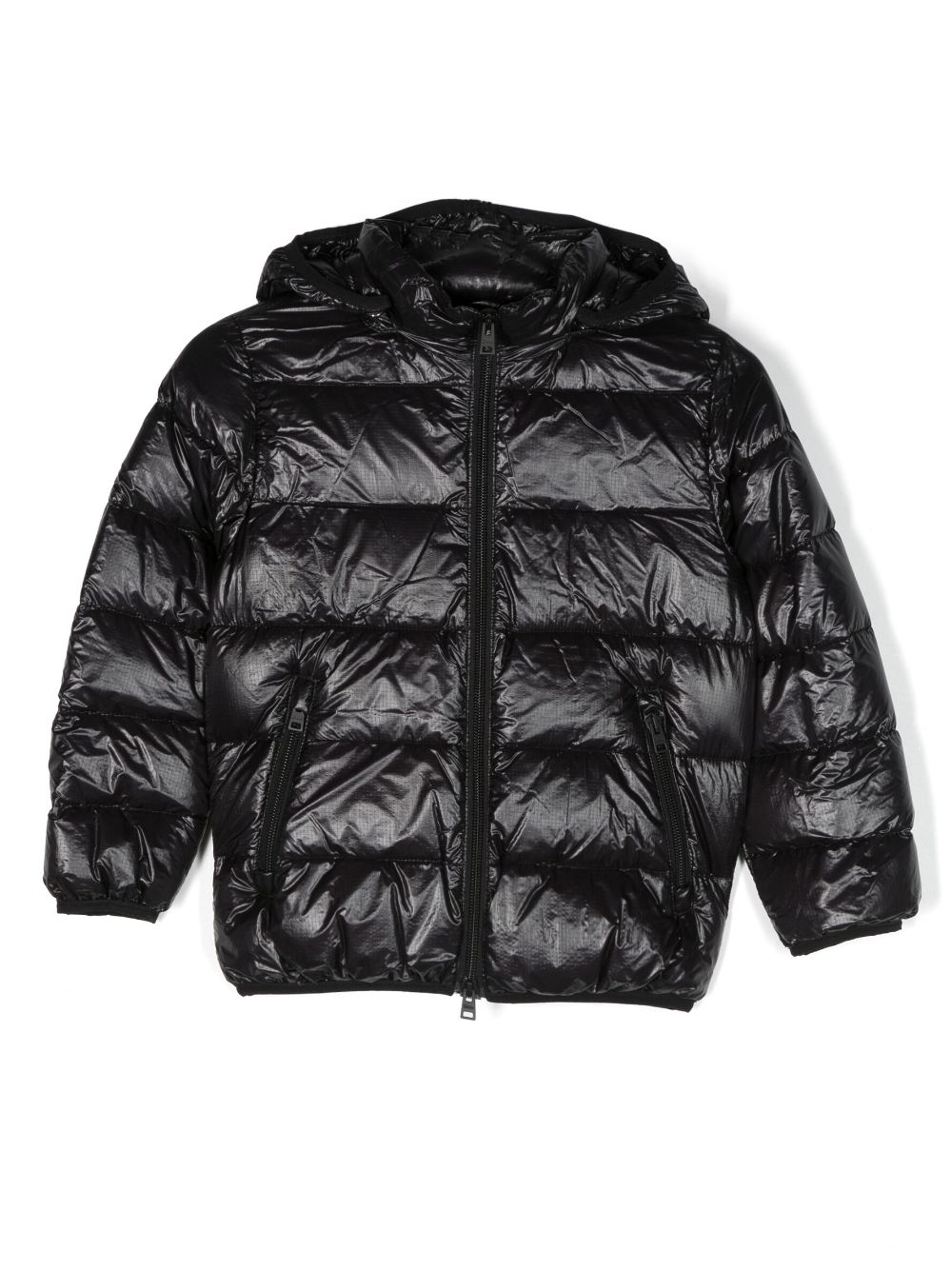 Herno Kids Daunenjacke mit Kapuze - Schwarz von Herno Kids