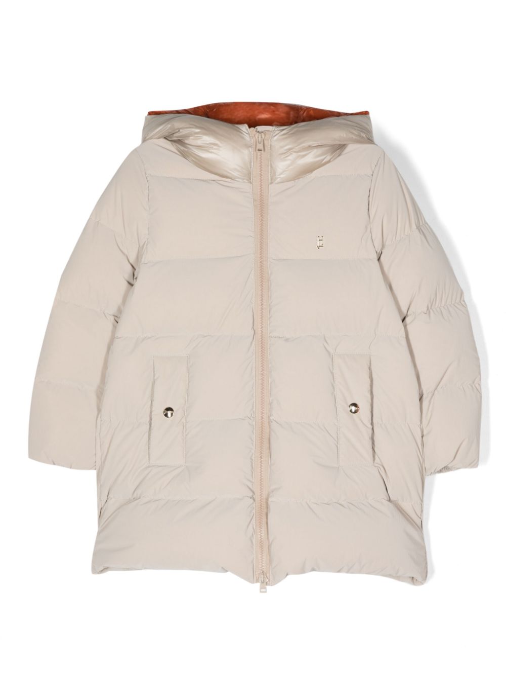 Herno Kids Daunenmantel mit Kapuze - Nude von Herno Kids