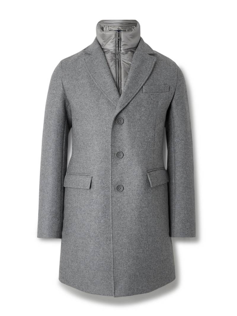 Herno - Convertible Padded Wool-Blend and Quilted Shell Coat - Men - Gray - IT 50 von Herno