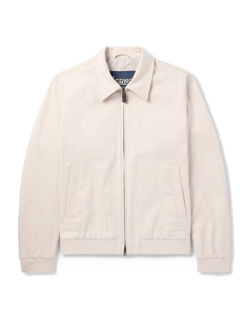 Herno - Cotton-Blend Twill Bomber Jacket - Men - Neutrals - IT 54 von Herno
