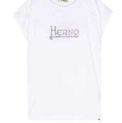 Herno Damen T-shirt In Weiß - Bequemer Baumwollmix von Herno