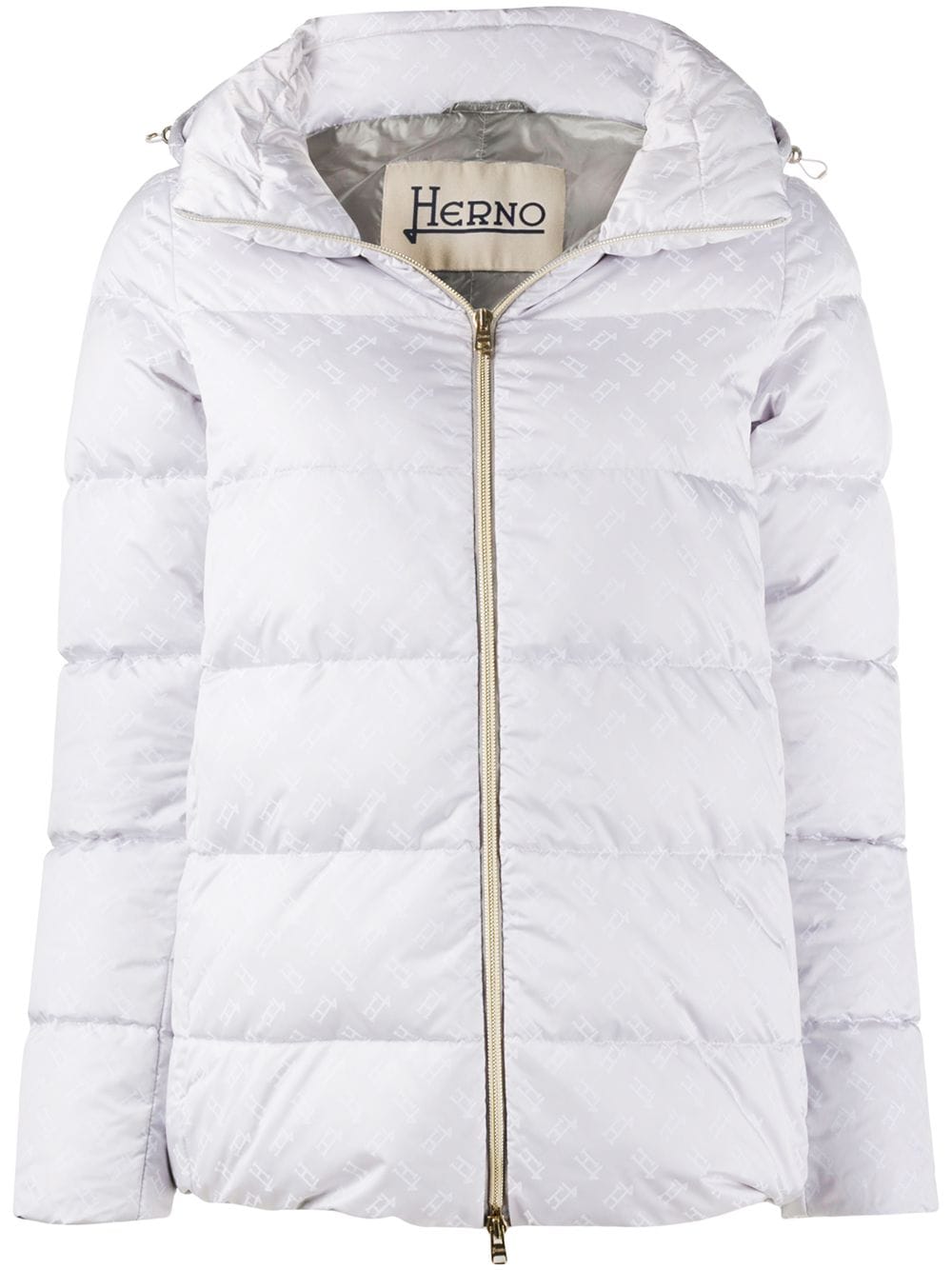 Herno Daunenjacke mit Logo - Grau von Herno