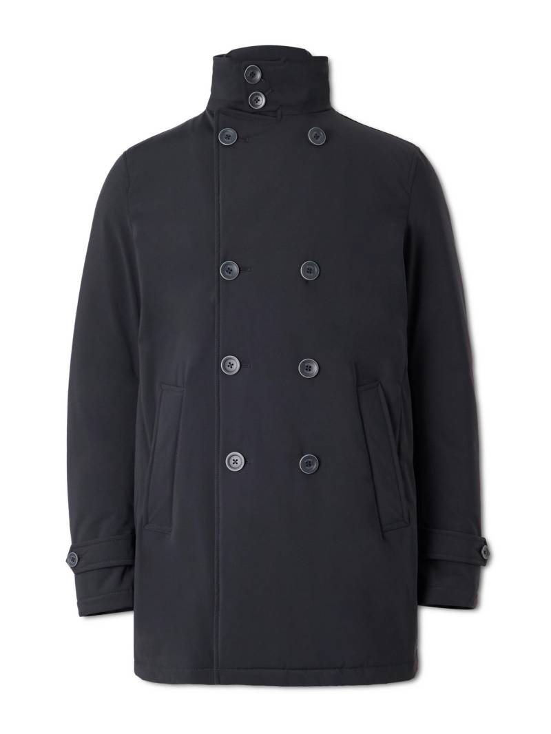 Herno - Double-Breasted Padded Stretch-Shell Down Peacoat - Men - Blue - IT 54 von Herno