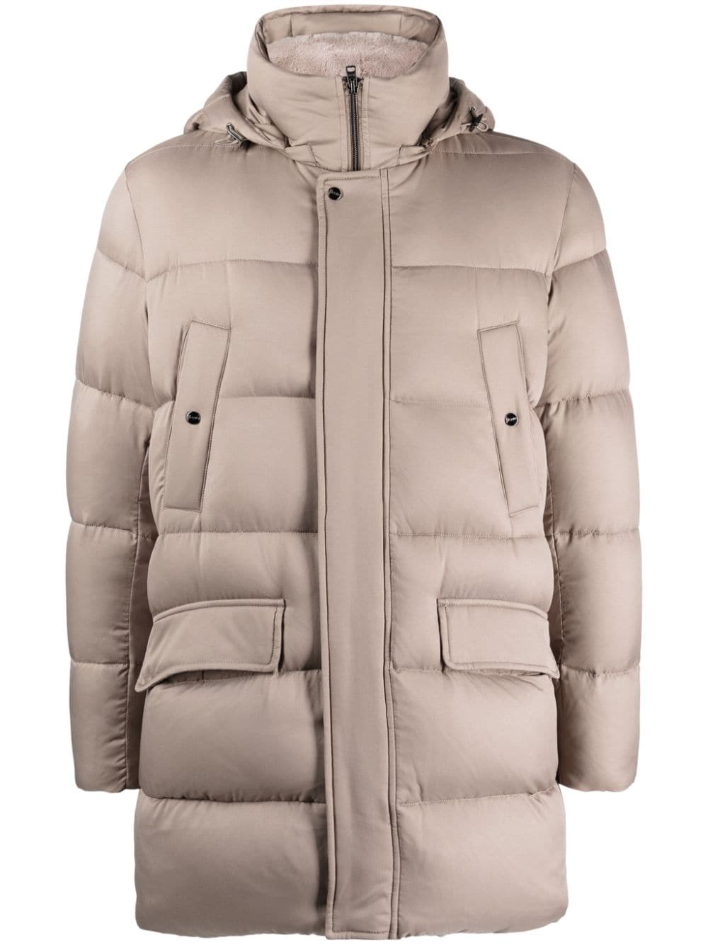 Herno Gefütterter Arandelle Kapuzenparka - Nude von Herno