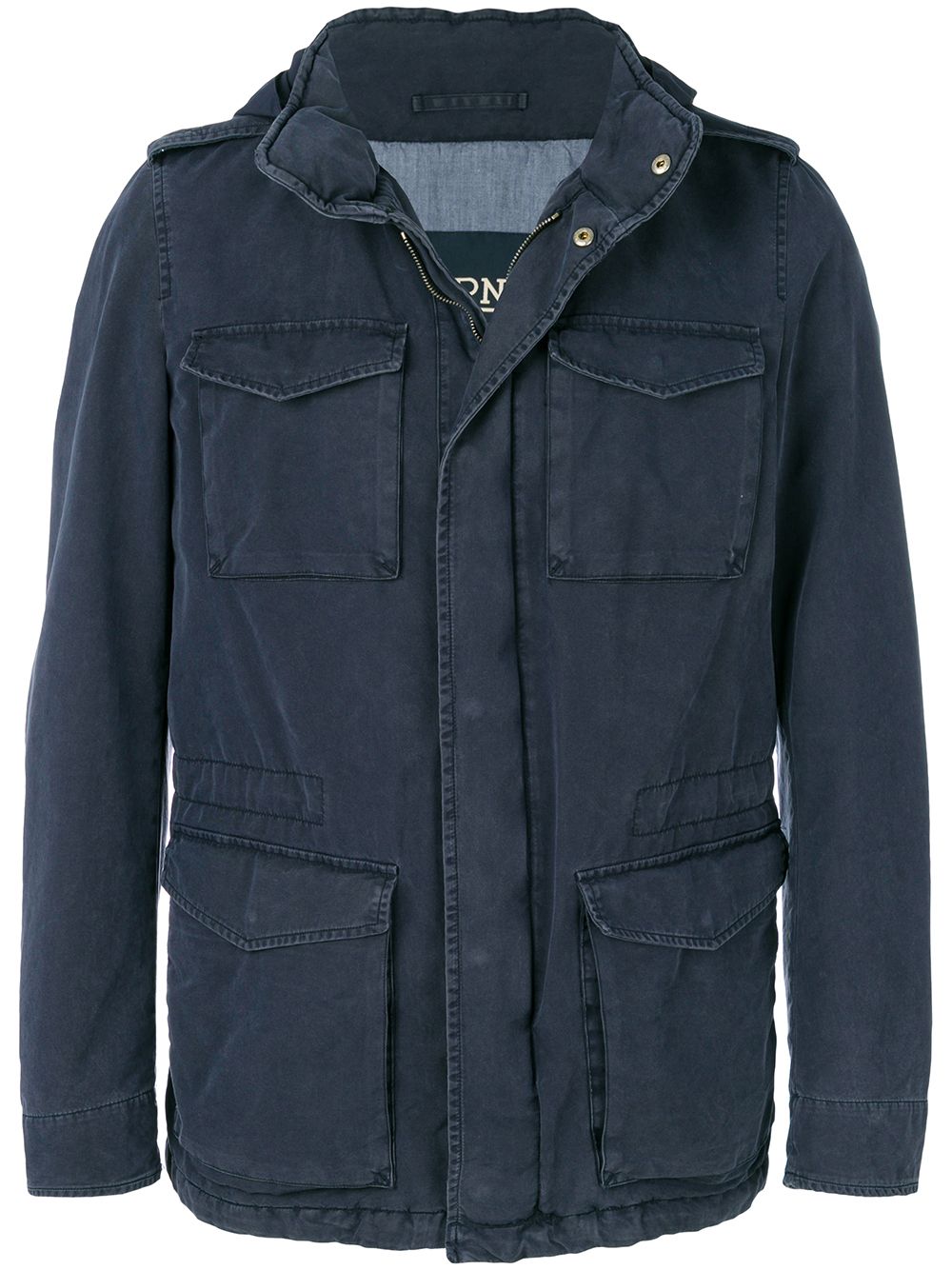 Herno Jeansjacke mit Kapuze - Blau von Herno