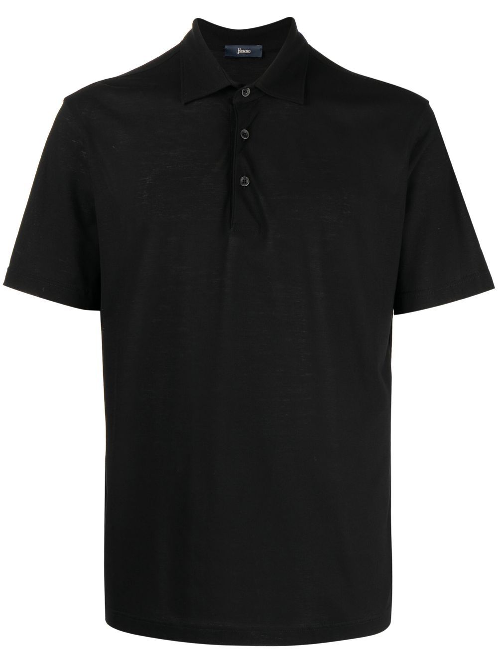 Herno Kurzärmeliges Poloshirt - Schwarz von Herno