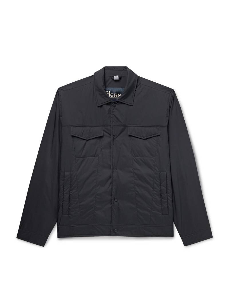 Herno - Padded Shell Shirt Jacket - Men - Blue - IT 48 von Herno
