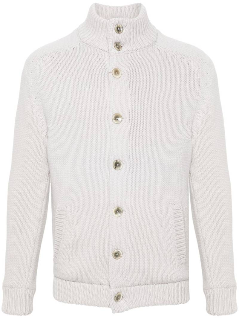 Herno Resort Cardigan aus Wolle - Grau von Herno