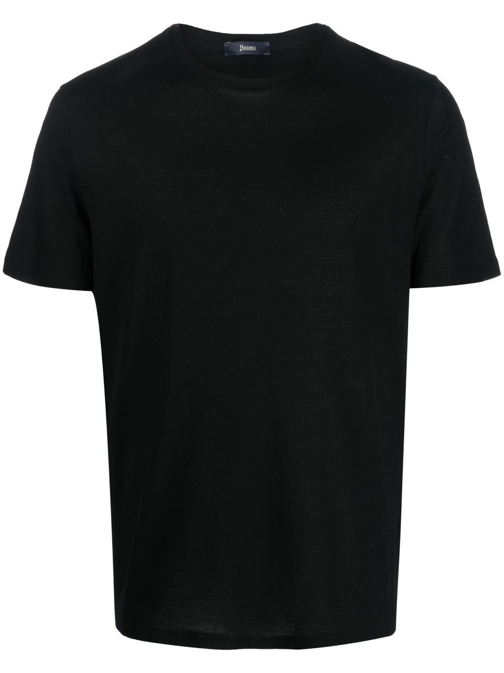 Herno T-Shirt mit Logo-Schild - Schwarz von Herno