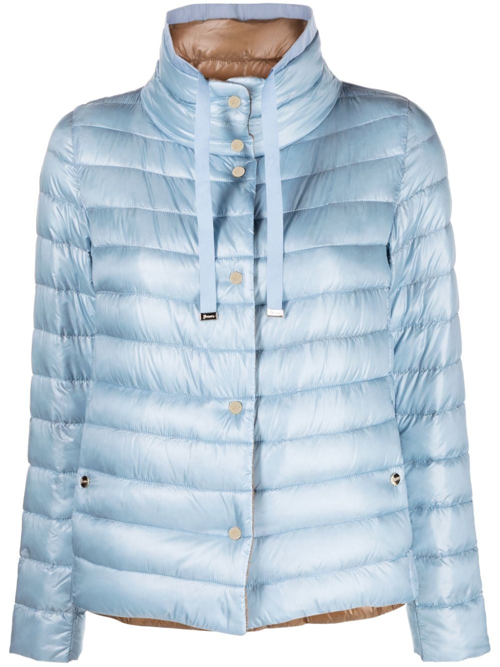 Herno Wendbare Steppjacke aus Daunenfedern - Blau von Herno