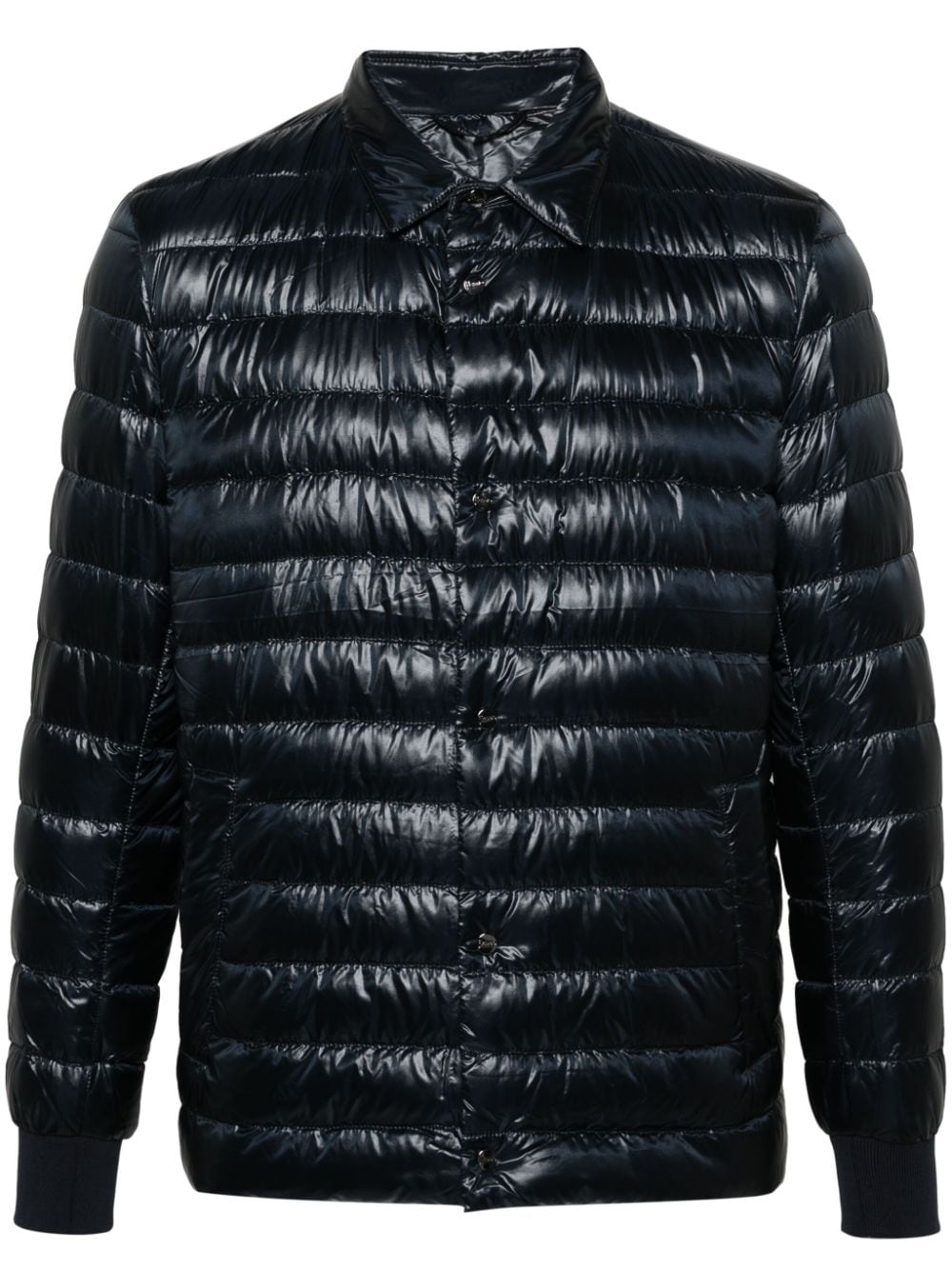 Herno press-stud padded jacket - Blau von Herno