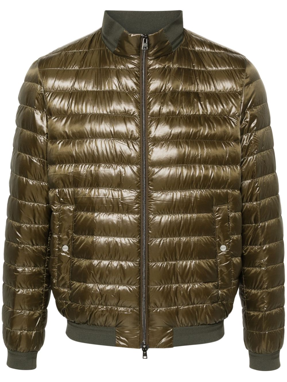 Herno zip-up padded jacket - Grün von Herno