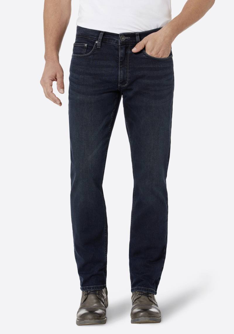 HERO by John Medoox 5-Pocket-Jeans "Denver Regular Straight Stretch" Straight Fit Casual Clean Wash Denim Jeans für Herren von Hero By John Medoox