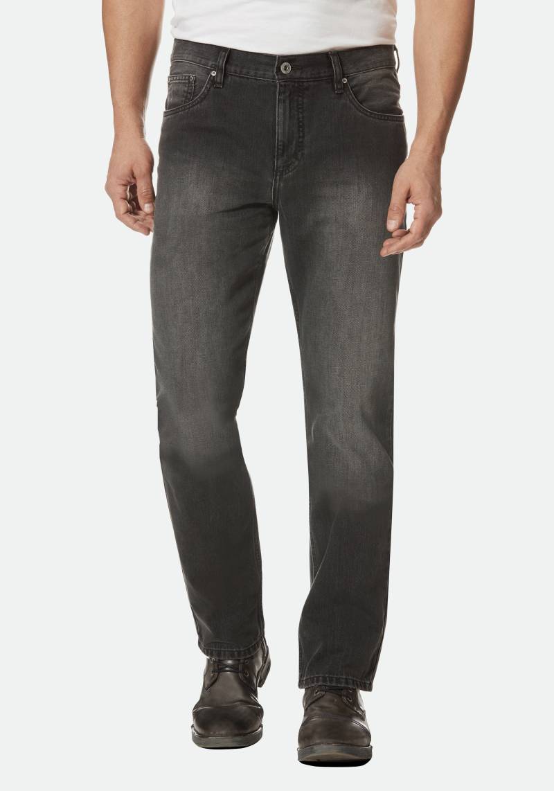 HERO by John Medoox 5-Pocket-Jeans "Denver Regular Straight Stretch" Straight Fit Casual Clean Wash Denim Jeans für Herren von Hero By John Medoox