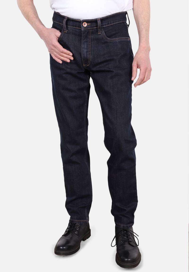 HERO by John Medoox 5-Pocket-Jeans "Portland Denim Slim Straight Stretch", Straight Fit Casual Clean Wash Denim Jeans für Herren von Hero By John Medoox