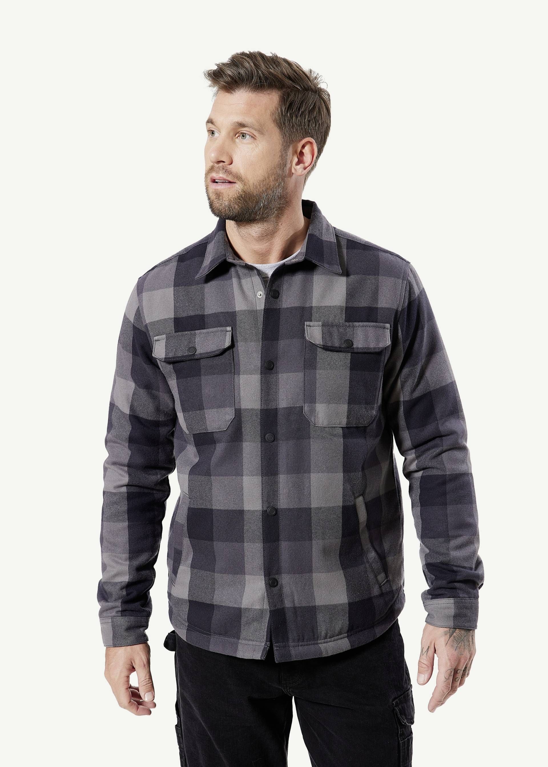 HERO by John Medoox Flanellhemd "JORIS Karohemd Overshirt", Regular Fit Casual Funktionsmaterial für Herren von Hero By John Medoox