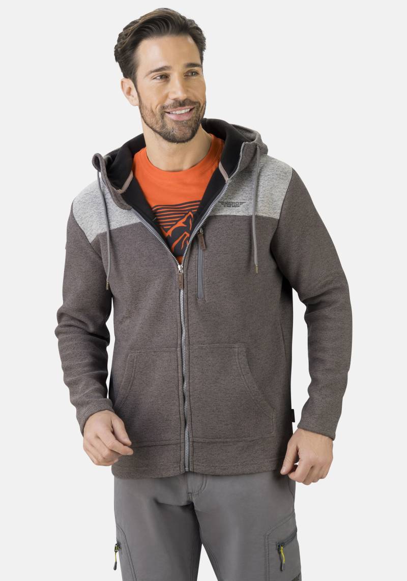 HERO by John Medoox Fleecejacke "Hero by John Medoox Hoodie Strick- Fleecejacke" fleece Straight Fit Casual Atmungsaktiv für Herren von Hero By John Medoox