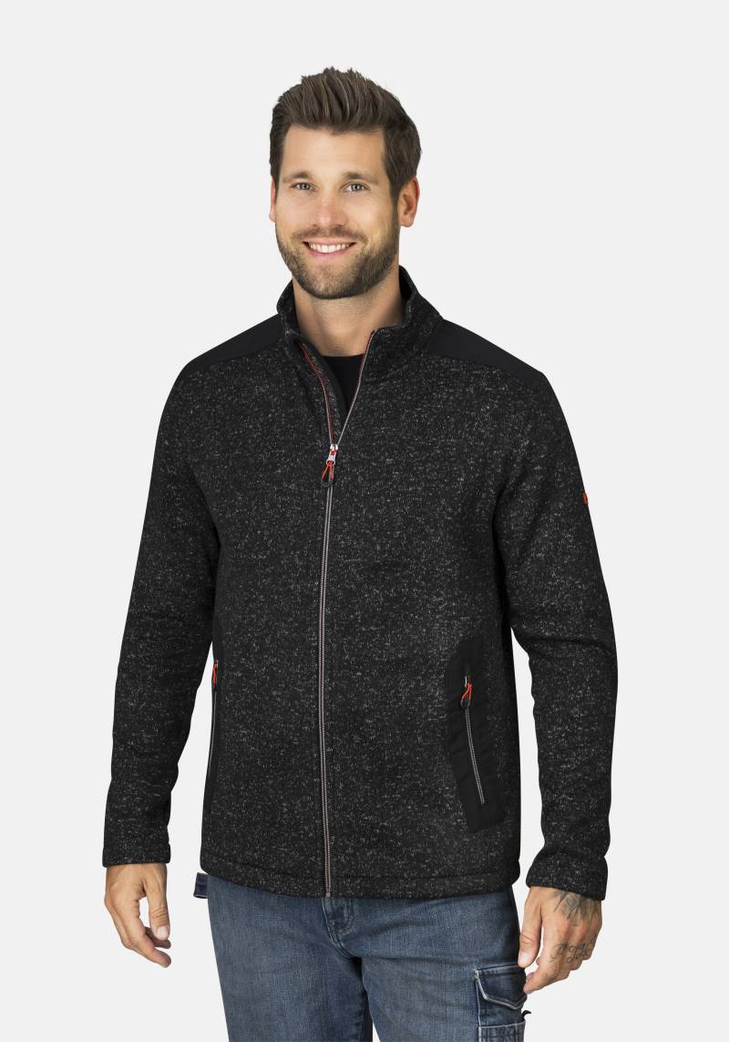 HERO by John Medoox Sweatjacke "JOEL Knit Strick-Fleecejacke", Sherpa fleece Straight Fit Casual Sherpa für Herren von Hero By John Medoox