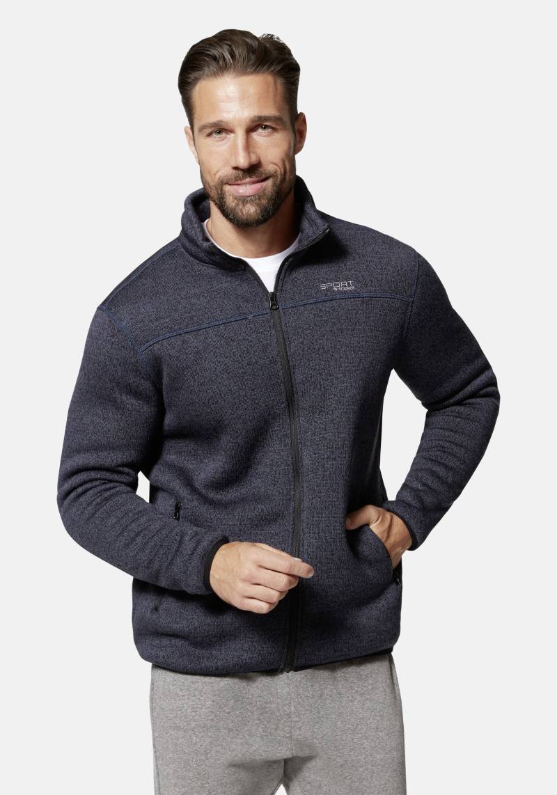Stooker Men Sweatjacke "JOEL mit Stehkragen Strick-Fleecejacke", Sherpa fleece Straight Fit Casual Sherpa für Herren von Stooker Men