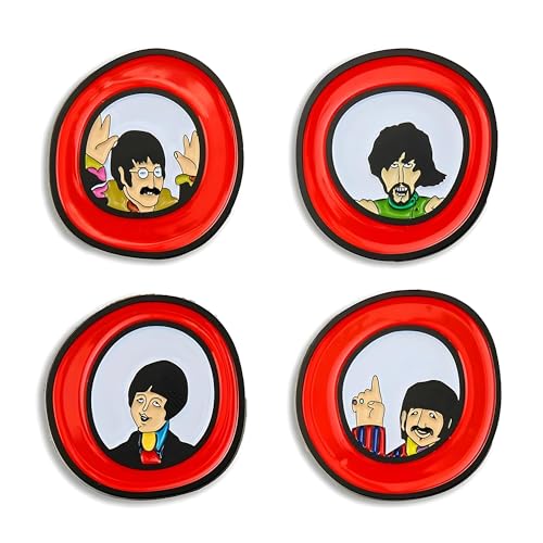Hero Collector Eaglemoss The Beatles: Yellow Submarine Bullauge Pin Badge Box Set | The Beatles Pin Badge Collection | Model Replica von Hero Collector