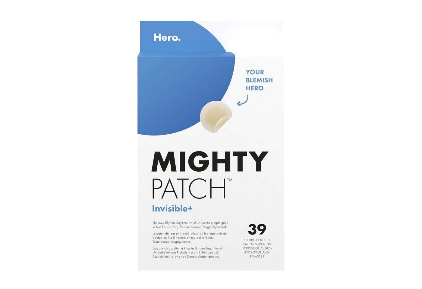 Hero Cosmetics Anti-Pickel-Pflaster Mighty Patch Invisible+ Pickel-Patches von Hero Cosmetics 39 Stück (39 St) von Hero Cosmetics