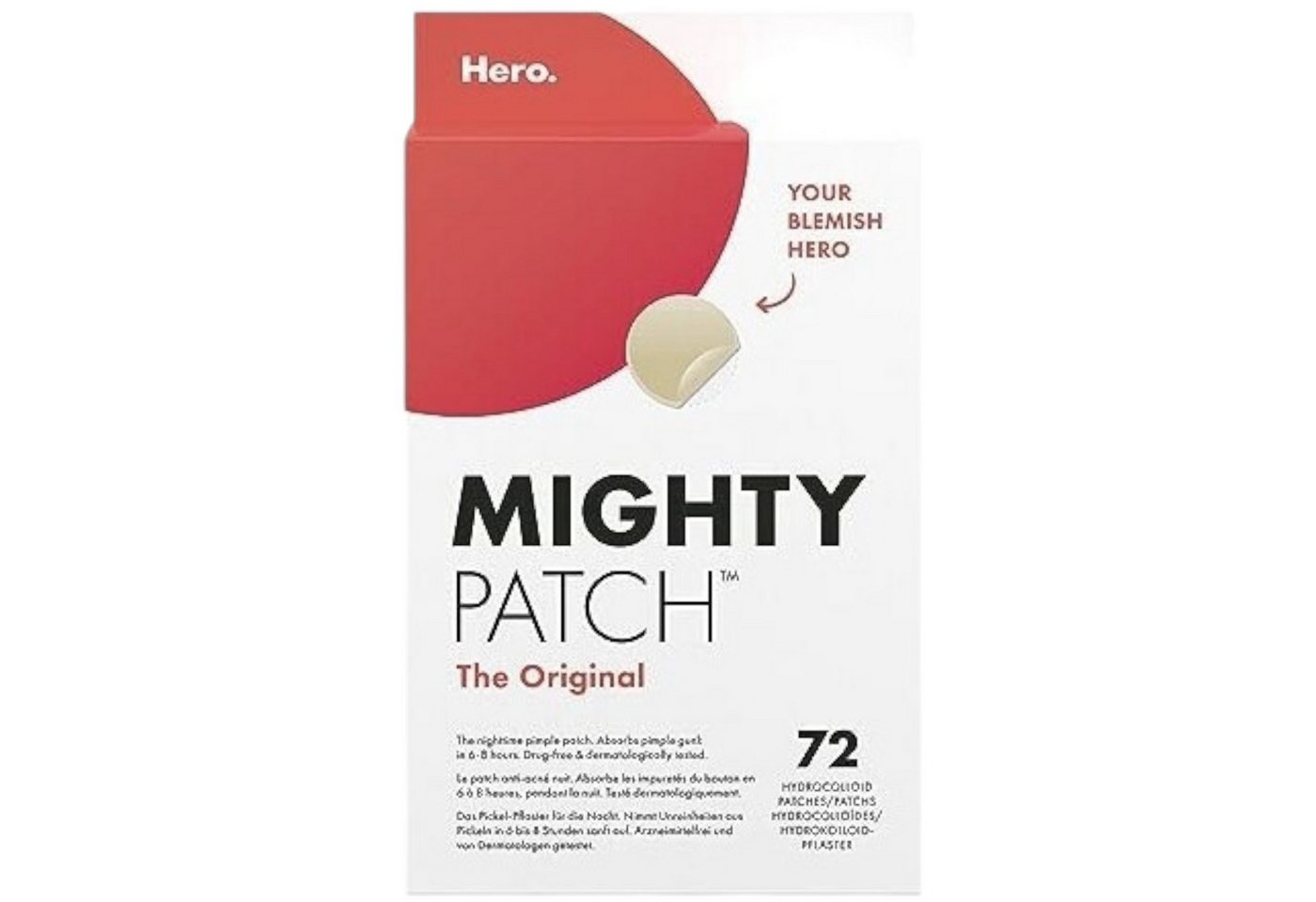 Hero Cosmetics Anti-Pickel-Pflaster Mighty Patch Original Pickel-Patches von Hero Cosmetics 72 Stück (72 St) von Hero Cosmetics