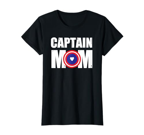 Damen Super Captain Mom Mama Superhero Superheldin T-Shirt von Hero Mom Geschenke
