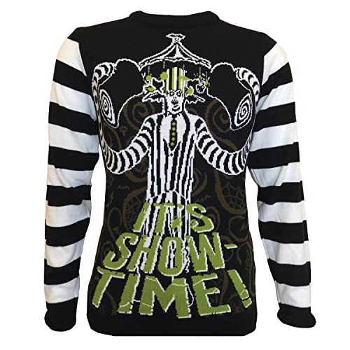 Beetlejuice Showtime Unisex Christmas Jumper Large von Heroes Inc.