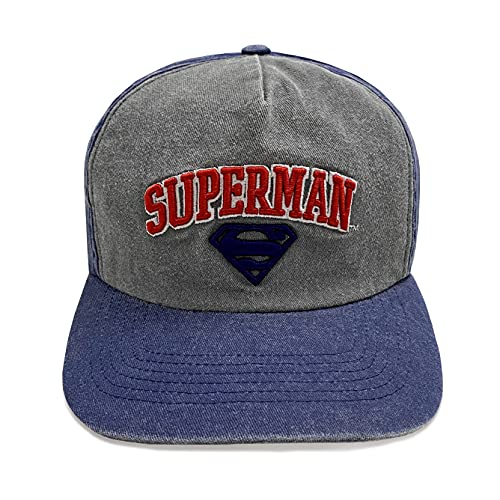 Heroes Inc DC Superman Curved Bill Cap Collegiate EXT Comics Caps tzen von Heroes Inc.
