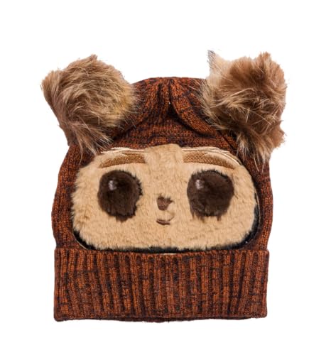 Heroes Inc Star Wars Ewok Strickmütze Bommelmütze braun von Heroes Inc.