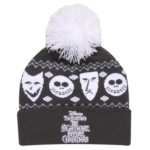 Heroes Inc The Nightmare Before Christmas Misfits Snow Beanie Schwarz, Schwarz , One size von Heroes Inc.