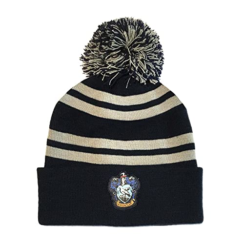 Harry Potter Unisex Beanie Pom-House Ravenclaw One Size Cap, Mehrfarbig von Harry Potter