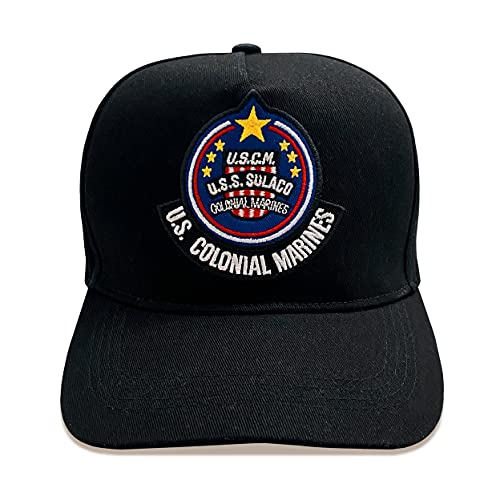 Heroes Inc. Herren Aliens Baseball Cap-USS Solaco Badge Kappe, Schwarz, One Size von Heroes Inc.