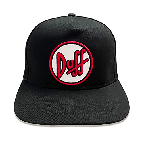 Heroes Inc. Herren The Simpsons-Duff Logo Black Baseball Cap, Schwarz, einheitsgröße von Heroes Inc.