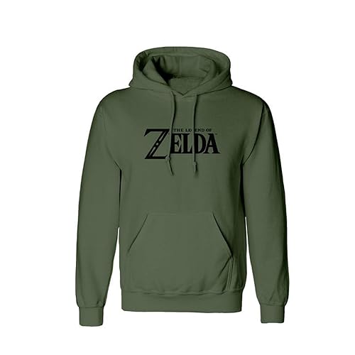 Legend Of Zelda Herren Sudadera Con Capucha Unisex. Hooded Sweatshirt, Verde, S von Heroes Inc.