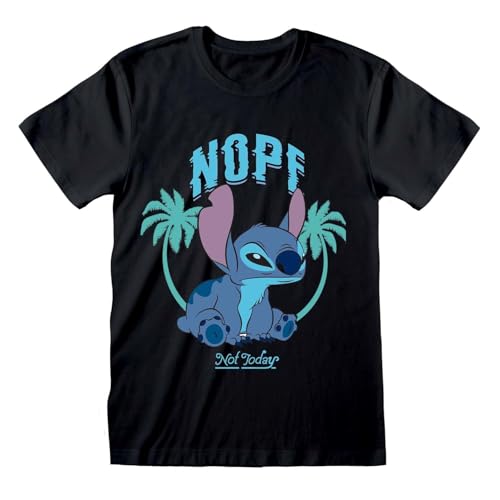 Lilo & Stitch Nope Not Today Männer T-Shirt schwarz M von Heroes Inc.