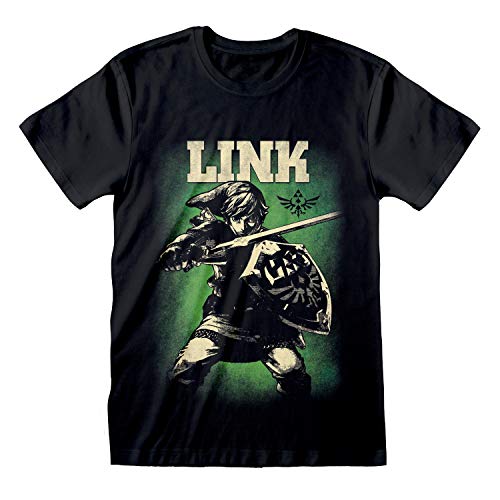 Nintendo - The Legend of Zelda Held von Hyrule Schwarz Unisex T-Shirt - S von Heroes Inc.