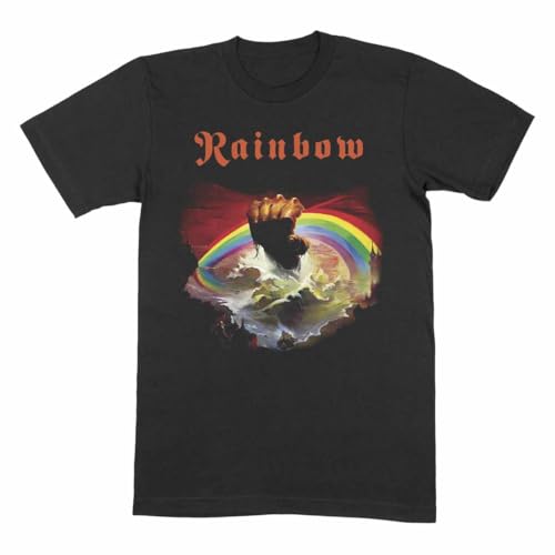 Rainbow Unisex Erwachsene Rising T-Shirt, Schwarz , L von Heroes Inc.