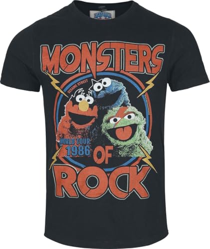 Sesamstraße Famous Forever - Monsters of Rock Männer T-Shirt schwarz XXL von Heroes Inc.