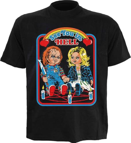 Steven Rhodes x Chucky See You In Hell Männer T-Shirt schwarz M von Heroes Inc.