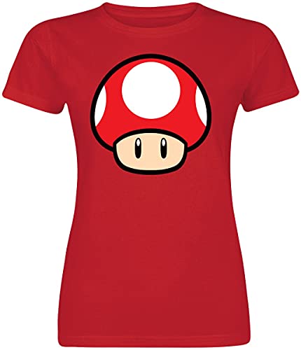 Super Mario Pilz Frauen T-Shirt rot XXL Super Mario Pilz Frauen T-Shirt rot XXL von Heroes Inc.