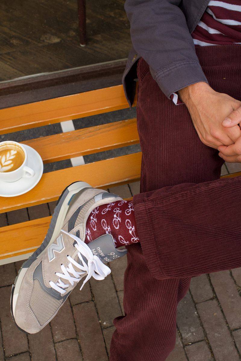 Heroes On Socks Socken Mit Print - Dunkelrot von Heroes on Socks