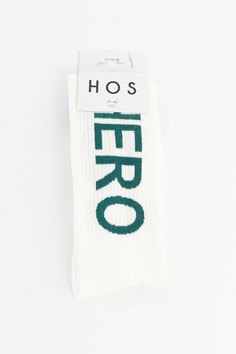 Heroes On Socks Socken Mit Grünem Print - Weiß von Heroes on Socks