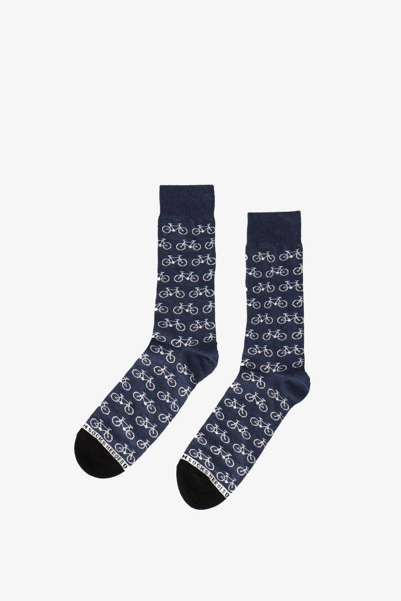 Heroes On Socks Socken Mit Fahrrad-Print - Blau von Heroes on Socks