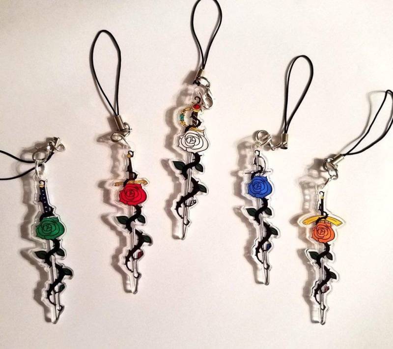 Utena - Schwert Und Rose Acryl Charms Utena - Schwert Und Rose Acryl Charms von HeroesOfNowhere