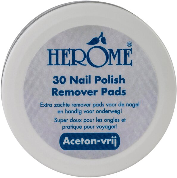 Herôme Caring Nail Polish Remover Pads 30 Stk. von Herôme