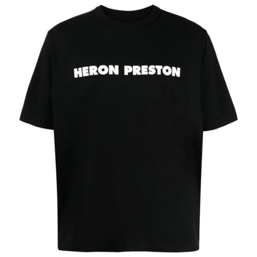 HMAA032S23JER009 1001 Herren T-Shirt schwarz von Heron Preston