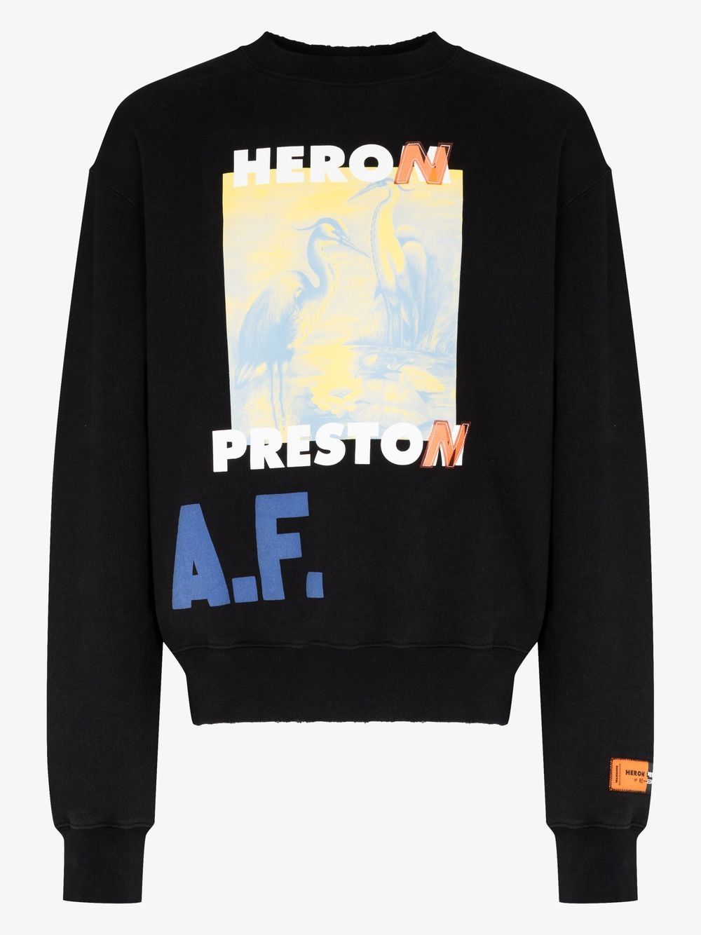 Heron Preston A.F. Authorized Sweatshirt - Schwarz von Heron Preston