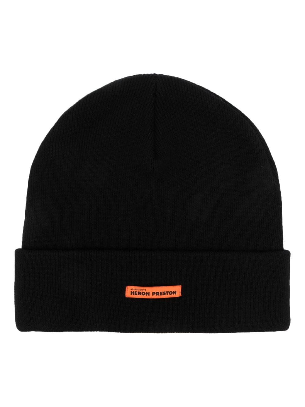 Heron Preston Beanie mit Logo-Schild - Schwarz von Heron Preston