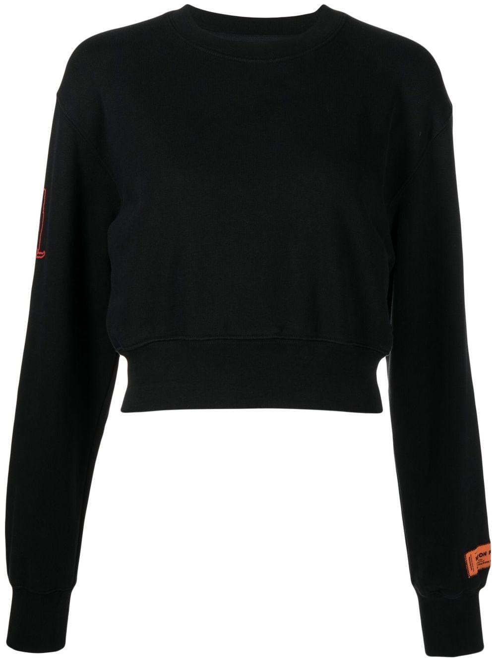 Heron Preston Cropped-Sweatshirt mit Logo-Print - Schwarz von Heron Preston